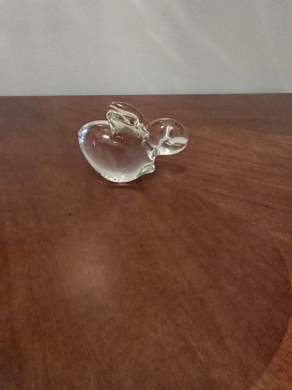 Vintage Murano-Style Hand-Blown Glass Bunny Figurine